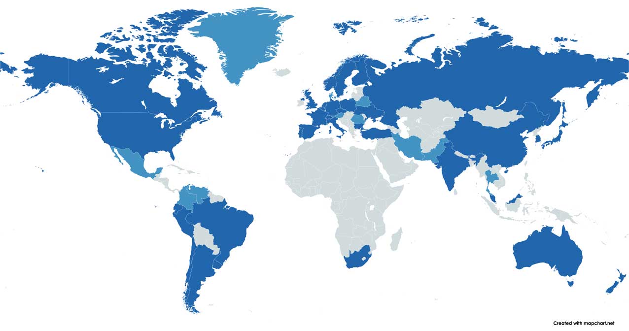 2021 Map of member countries web